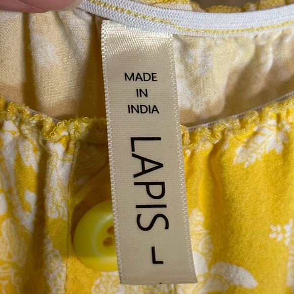 Lapis Anthropologie Sleeveless Sundress Smocking Tiered Peasant Boho Cowgirl - Picture 3 of 4